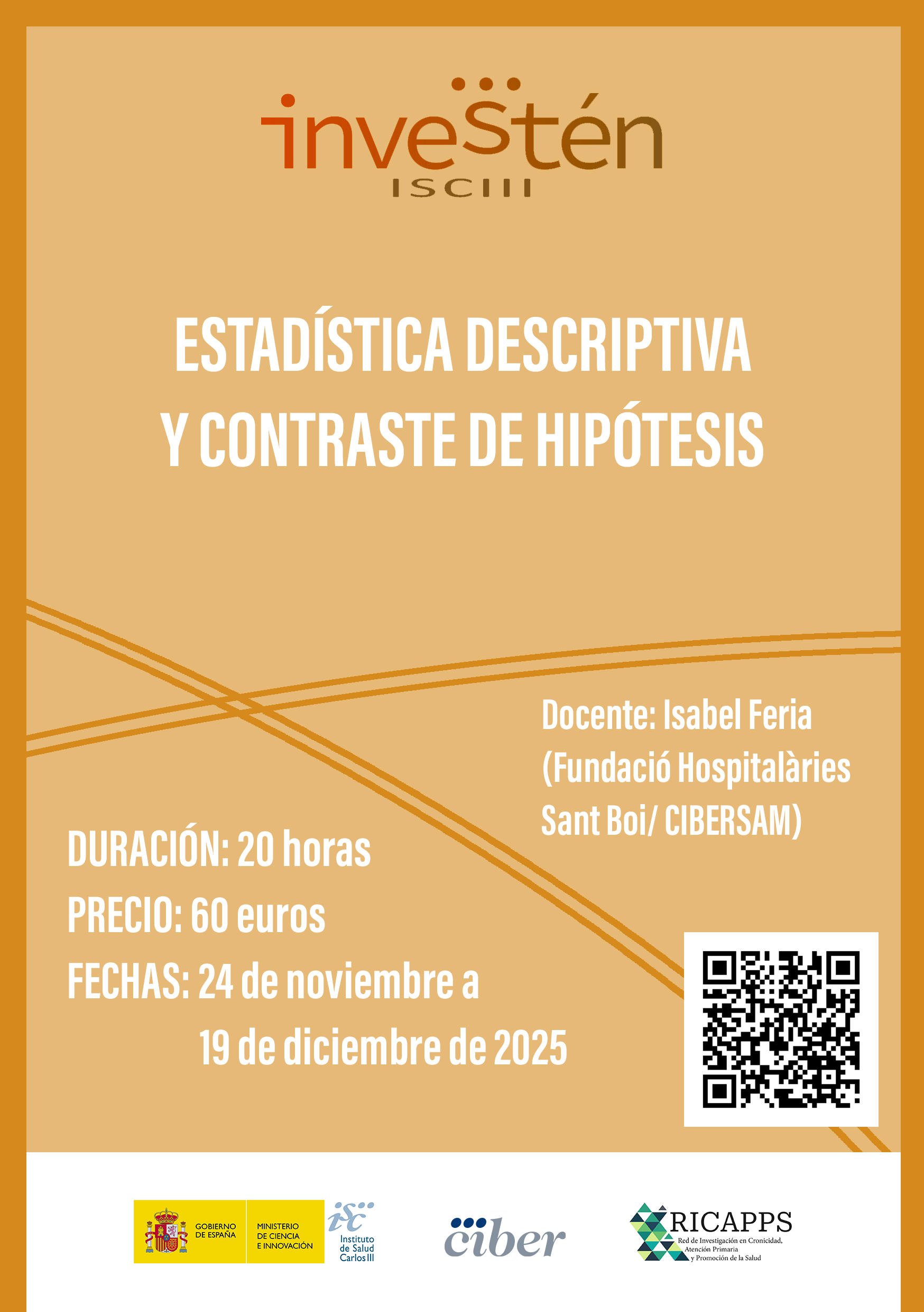 Cartel Inestén Metodología de investigación en ciencias de la salud