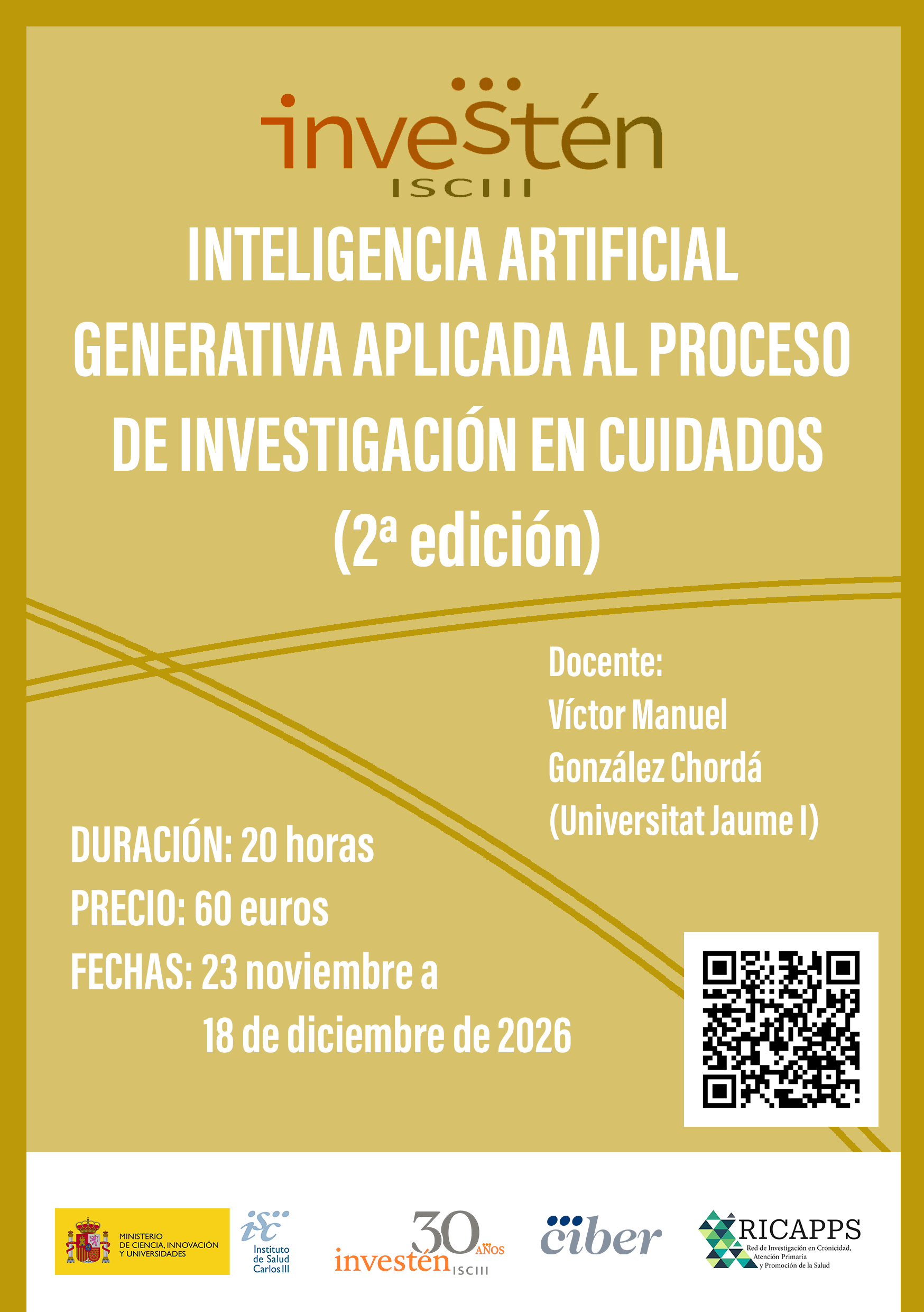Cartel Inestén Metodología de investigación en ciencias de la salud